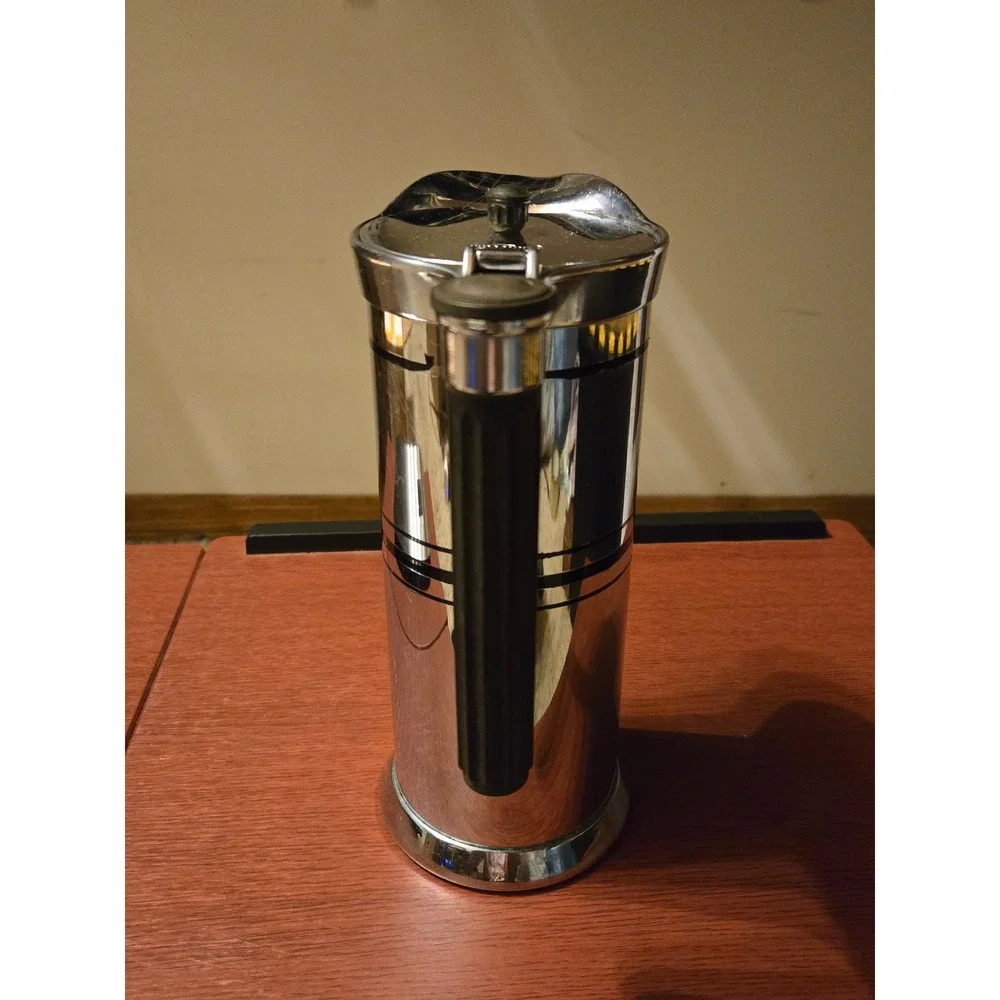 Vintage Sunbeam Chrome‎ Coffee Server Pitcher Art Deco Chicago Flexible Shaft Co